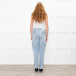 Jonathan Simkhai Pale Blue Jeans with Side Pockets And Zips