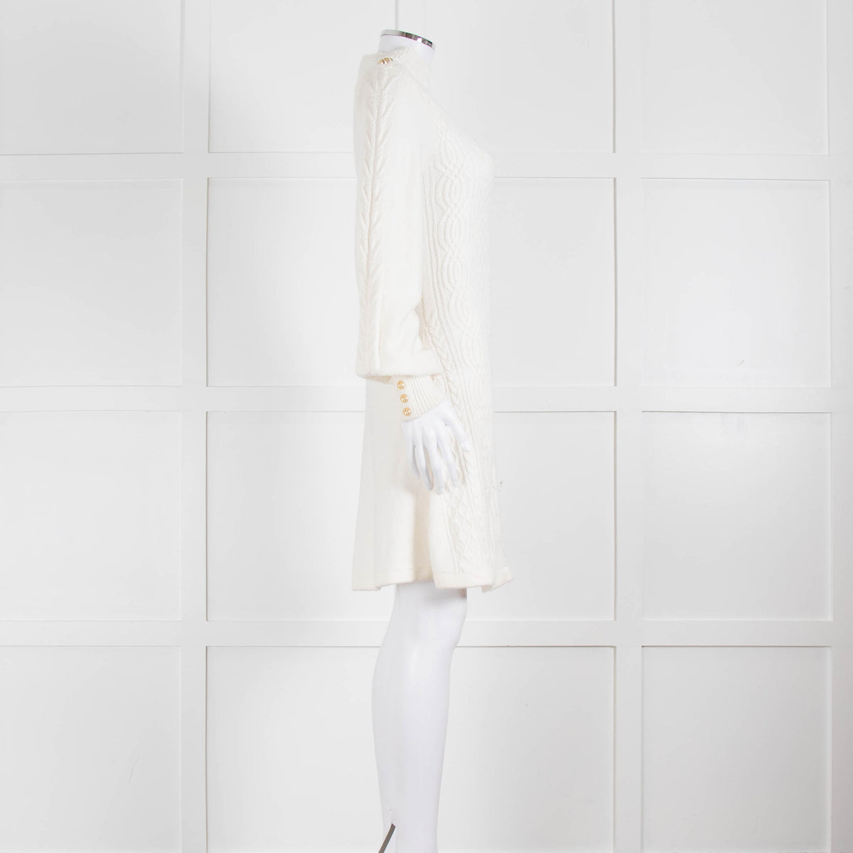 Holland Cooper Cream Cable Knit Rachel Dress