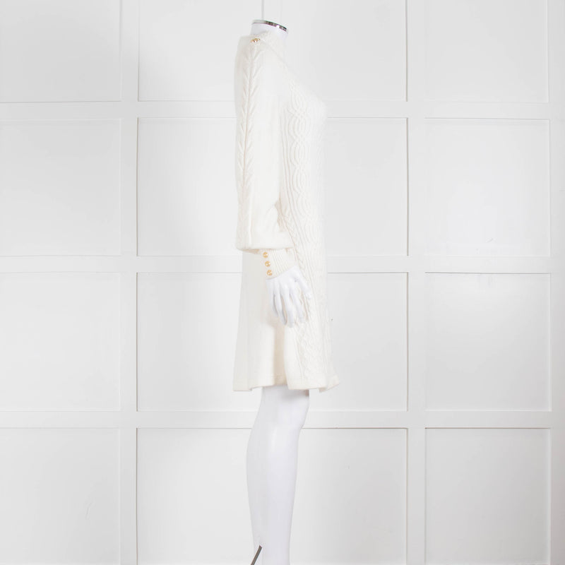 Holland Cooper Cream Cable Knit Rachel Dress