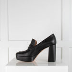 Gianvito Rossi Black leather Chunky Heel Shoes