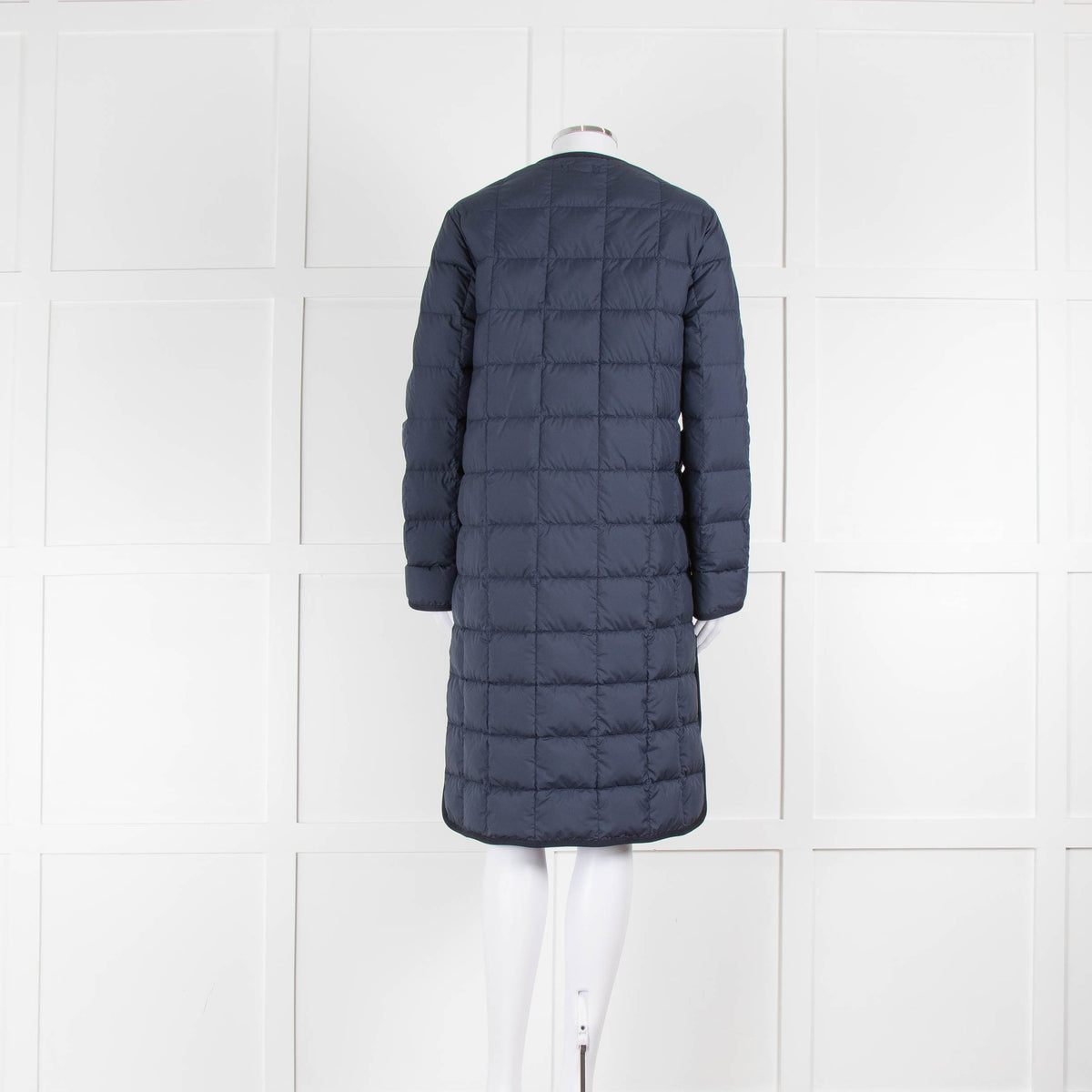 Moncler Navy Faisan Long Down Coat