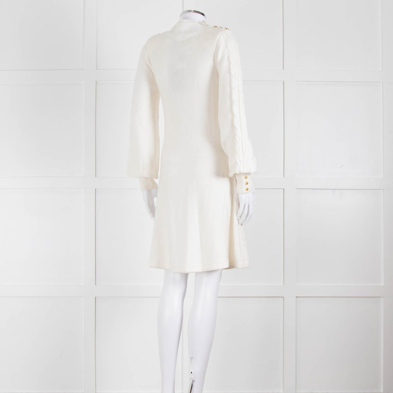 Holland Cooper Cream Cable Knit Rachel Dress