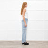 Jonathan Simkhai Pale Blue Jeans with Side Pockets And Zips