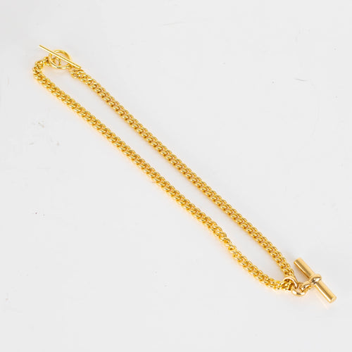 Tilly Sveaas Gold T Bar 40 cm Link Necklace