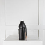 Gianvito Rossi Black leather Chunky Heel Shoes