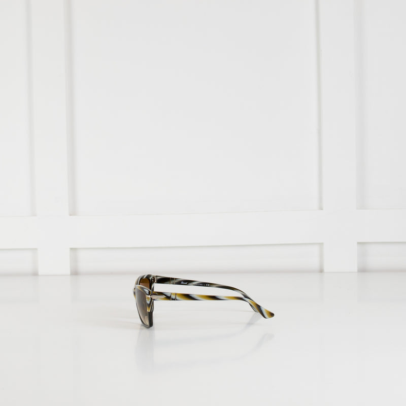 Persol Patterned Frame Sunglasses