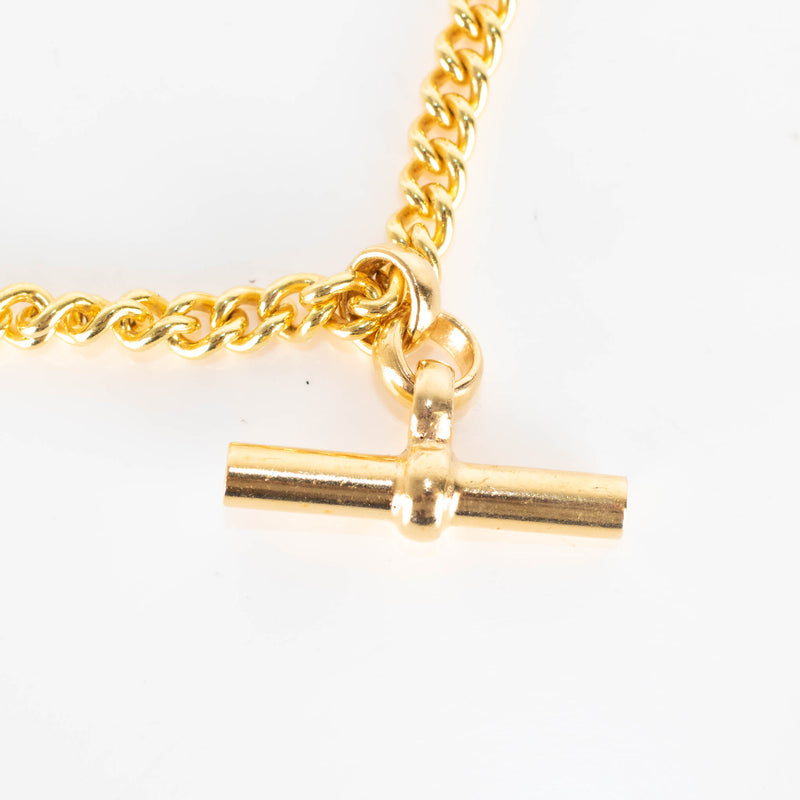 Tilly Sveaas Gold T Bar 40 cm Link Necklace