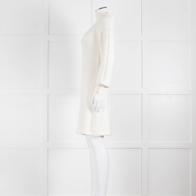 Holland Cooper Cream Cable Knit Rachel Dress