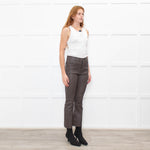 Citizens of Humanity Demy Lambs Leather Cropped Flare Trousers