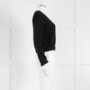 Reformation Black Cashmere Cardigan With Gold Buttons