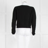 Reformation Black Cashmere Cardigan With Gold Buttons