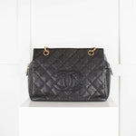 Chanel Black Caviar Leather Petit Timeless Tote