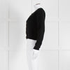 Reformation Black Cashmere Cardigan With Gold Buttons