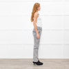 ba&sh Washed Grey Denim Jeans With Large Pockets