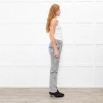 ba&sh Washed Grey Denim Jeans With Large Pockets