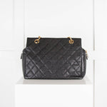 Chanel Black Caviar Leather Petit Timeless Tote