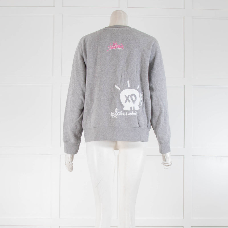 Zadig & Voltaire Grey Love Heart Sweatshirt