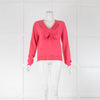 Boutique Moschino Pink Pleated Bow Front Jumper