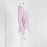 Wilfred Lilac Button Top With Ribbon Tie Neck