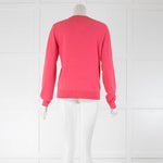 Boutique Moschino Pink Pleated Bow Front Jumper