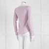 Wilfred Lilac Button Top With Ribbon Tie Neck