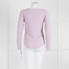 Wilfred Lilac Button Top With Ribbon Tie Neck