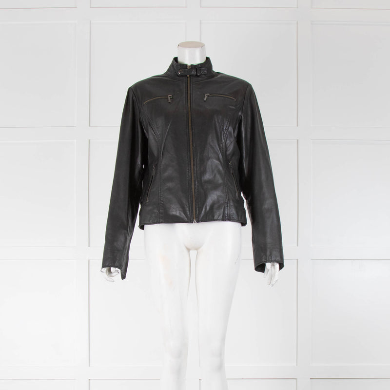 Rino & Pelle Black Leather Jacket