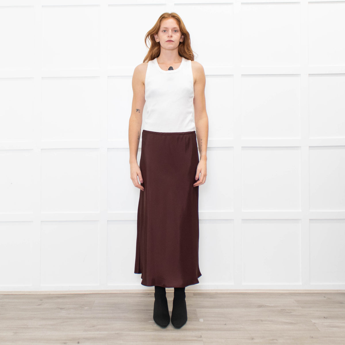 Soeur Brown Slip Skirt