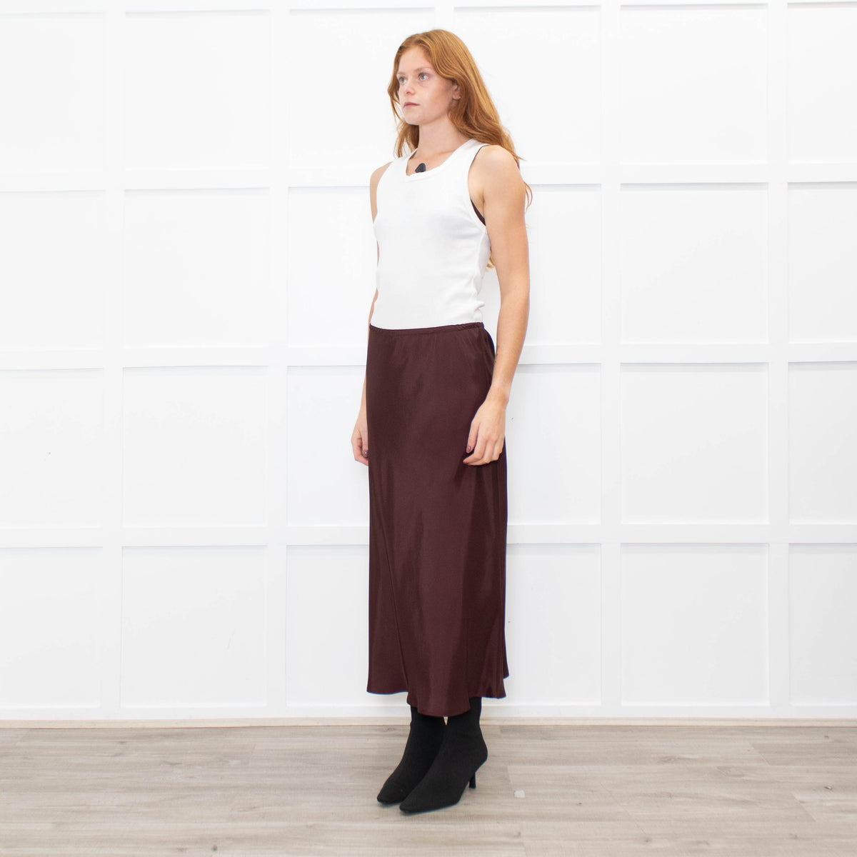 Soeur Brown Slip Skirt