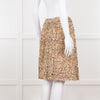Isabel Marant Beige Botanical Print Short Skirt
