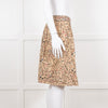 Isabel Marant Beige Botanical Print Short Skirt