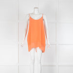 Charli Orange Silk Longline Cami
