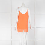 Charli Orange Silk Longline Cami
