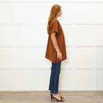 Plan C Amber Sleeveless Oversized Top