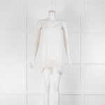 Charli White Silk Longline Cami