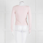 Sunday Best Pale Pink Stretch Top With Gathered Bust