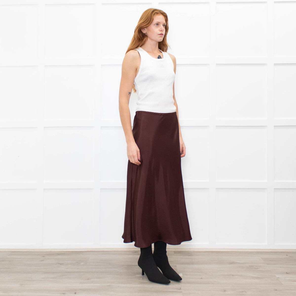 Soeur Brown Slip Skirt