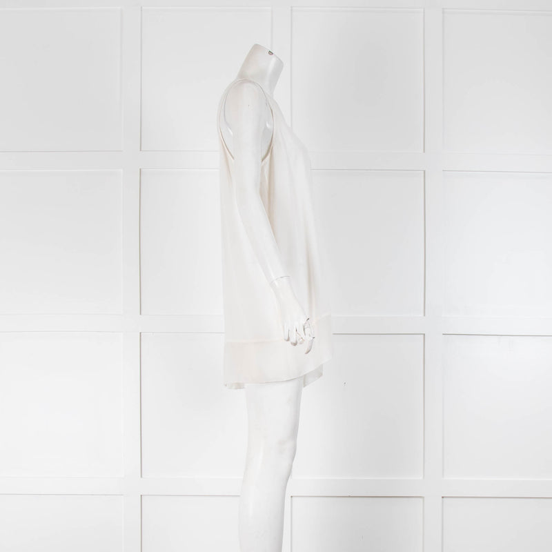 Charli White Silk Longline Cami