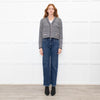 Anine Bing Gwen Black & Ivory Stripe Cardigan