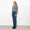 Anine Bing Gwen Black & Ivory Stripe Cardigan