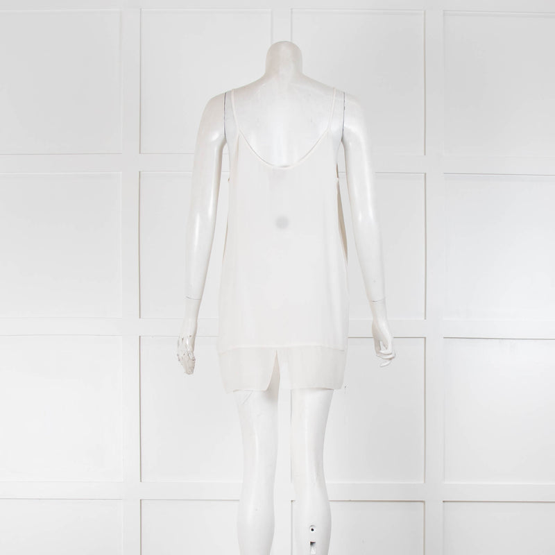 Charli White Silk Longline Cami