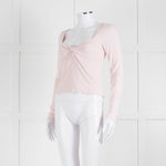 Sunday Best Pale Pink Stretch Top With Gathered Bust