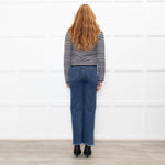 Anine Bing Gwen Black & Ivory Stripe Cardigan