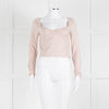 Sunday Best Pink Long Sleeve Ruched Center Top