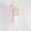 Sunday Best Pink Long Sleeve Ruched Center Top