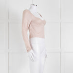 Sunday Best Pink Long Sleeve Ruched Center Top