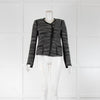 Rebecca Taylor Boucle Knit Zip Collarless Jacket