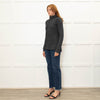 Vince Grey Ribbed Wool Blend Rollneck