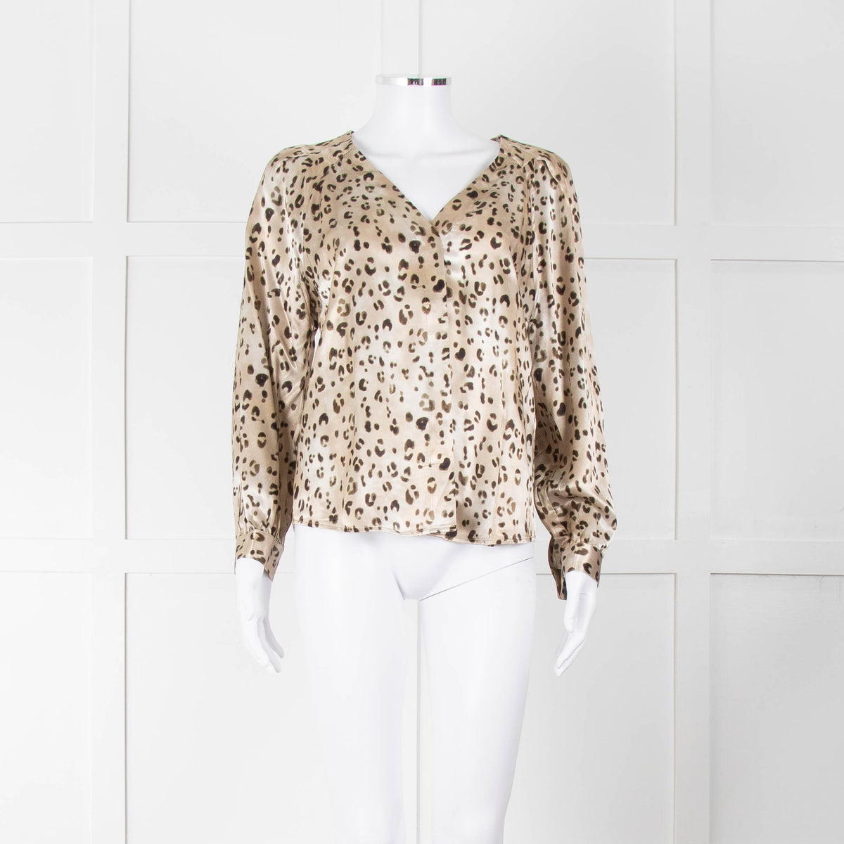 Rails Brown Animal Print Blouse