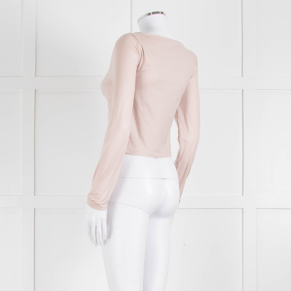 Sunday Best Pink Long Sleeve Ruched Center Top